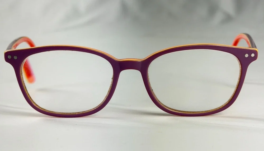Db4k Layer Cake C1 Purple Orange Girls Square 47-16-130 Eyeglasses FRAMES ONLY